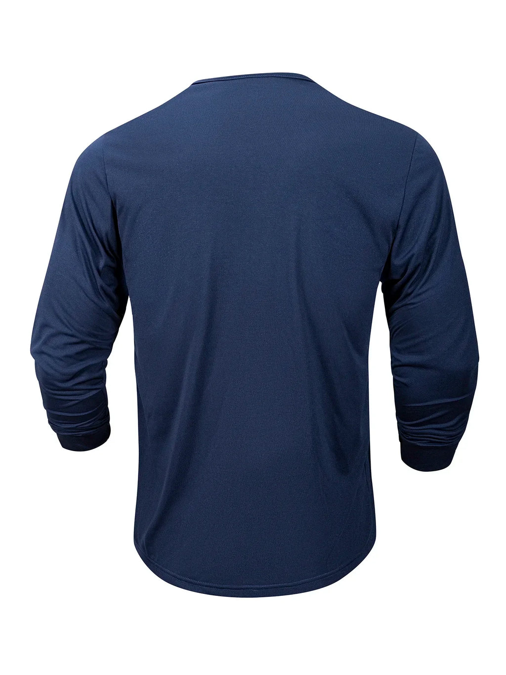 New Men's Henley T-shirts Long Sleeve Basic Casual Band Collar T Shirts Comfortable Soft Pullover Tops Male Tee