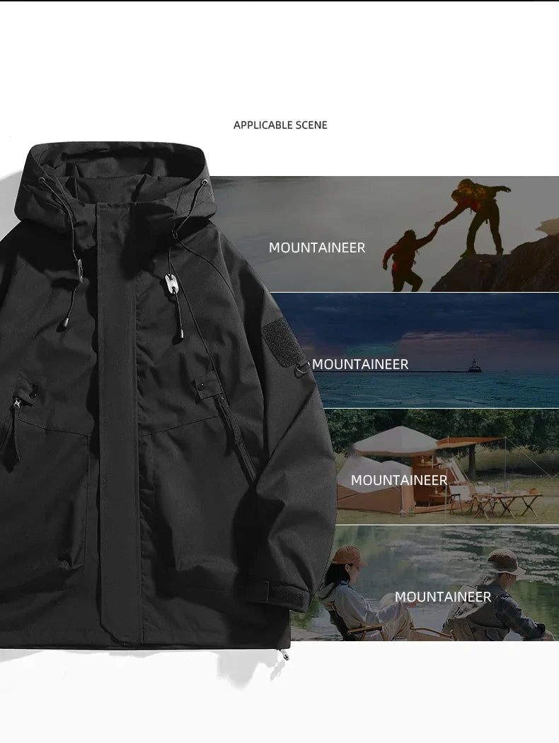 Unisex Waterproof Running Jacket Autumn Windproof Windbreaker Hiking Camping Trekking Outdoor Jackets Men Women Coats