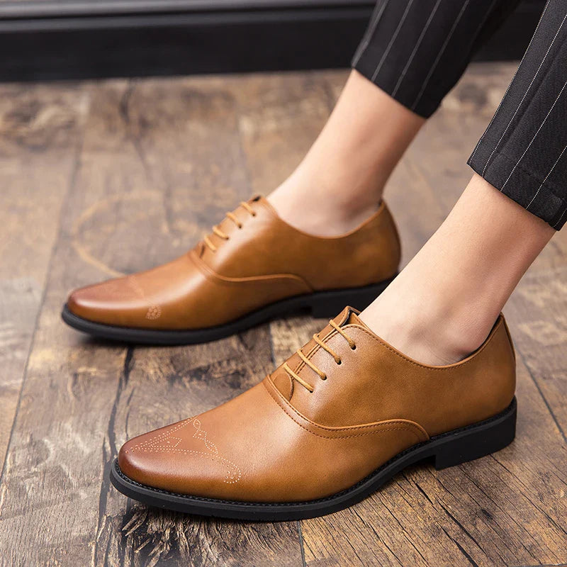 Wedding Shoes For Men Slip On Loafers Trend Tassels Leather Shoes Male Men’s Dress Shoes Business Shoes Men British Style Formal