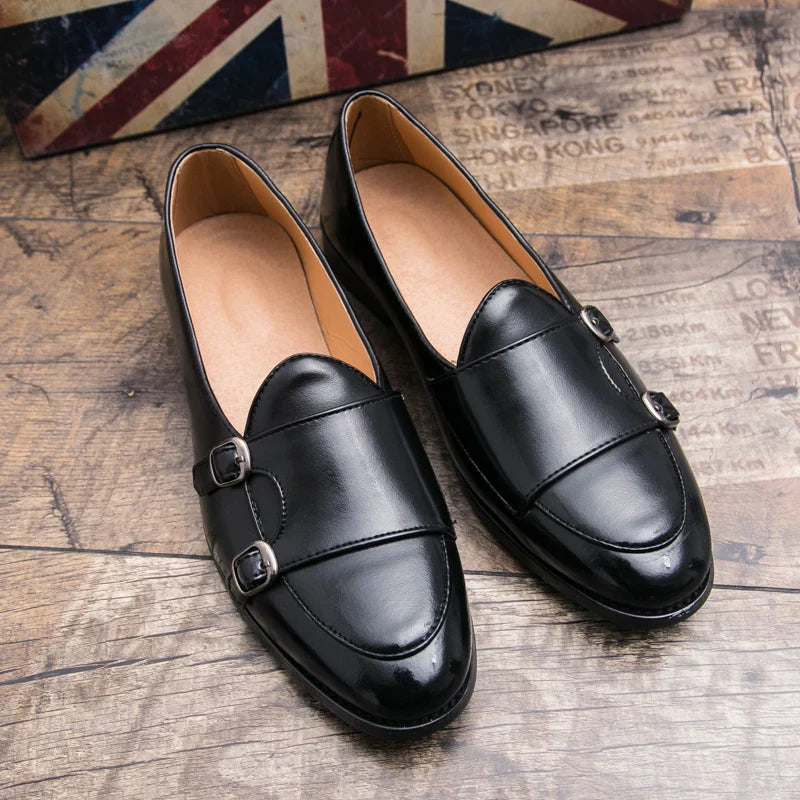 men shoes casual plus size leather luxury brand adult fashion designer social driving dress moccasins men loafers Zapatos Hombre