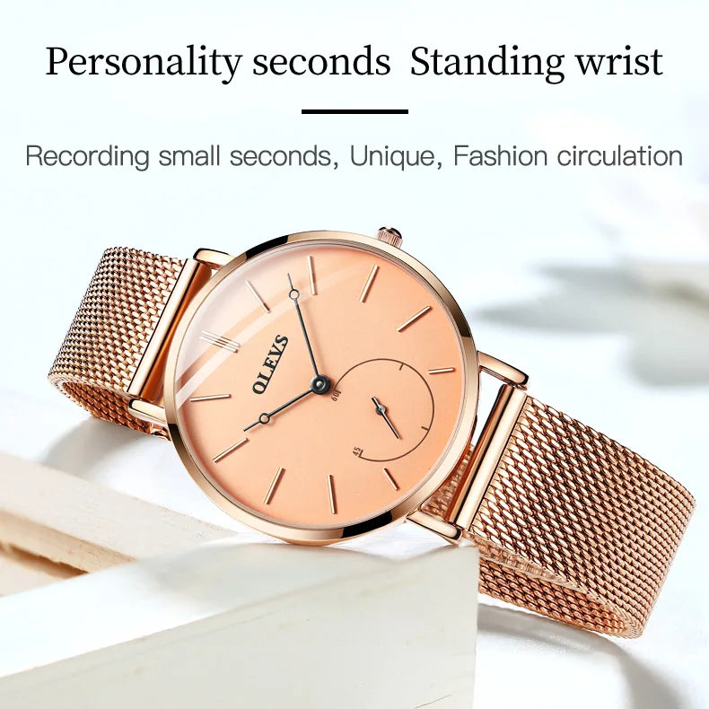 Milanese Steel Band Quartz Women's Watch 5190