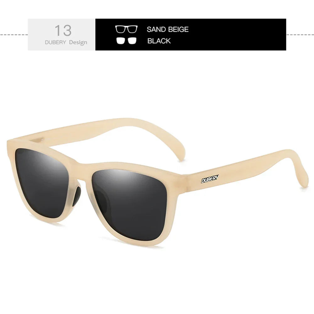 DUBERY Full Rim Polarized Sunglasses For Men And Women 28 Colors Model 550