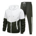 CHRLCK Men's Running Sportswear Suits Breathable Clothes Sports Joggers Training Gym Fitness Tracksuit Sets Men