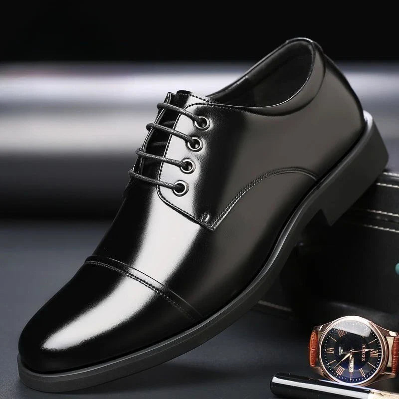 Round Toe Lace Up Business Social Shoe for Men Casual High Quality Fashion 2025 Style New Spring Autumn Dress Loafers Shoes Man