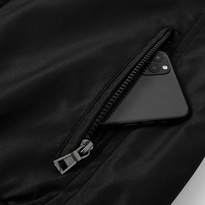 Luxury Men's Winter Coats Business Casual Thicken Inner Men's Winter Jacket Fleece Inner Parkas Man Thermal Warm Outerwear L-3XL
