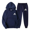 New hoodie set for both men and women, autumn and winter hooded, loose, fashionable, casual and sports pullover