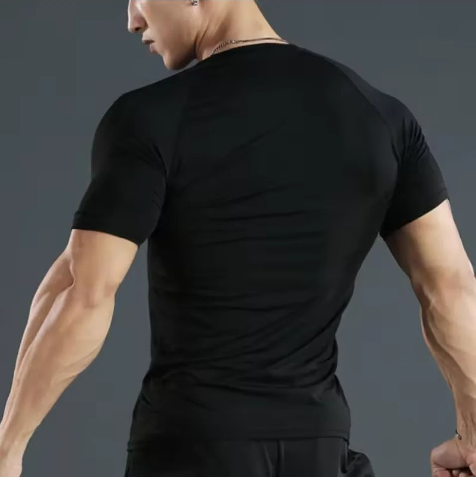 Men Sport T-shirt Quick Dry Bodybuilding Running Shirt Long Sleeve Compression Top Gym T Shirt Men Fitness Tight Rashgard