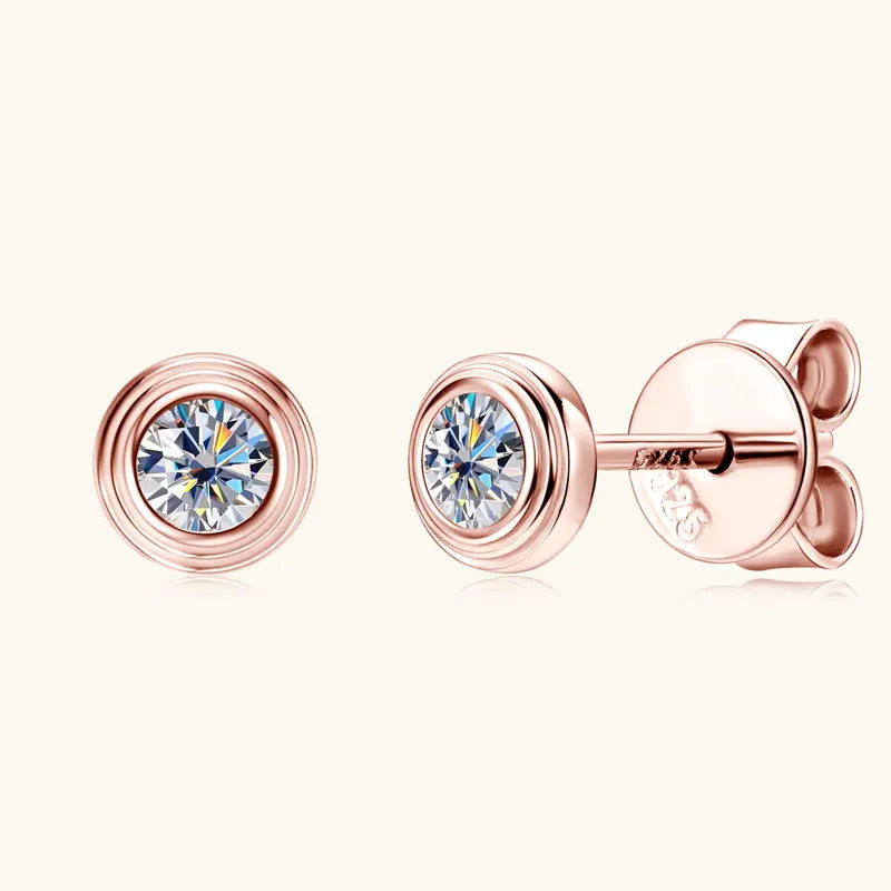 3mm 0.1ct Moissanite Diamond Necklace Bracelet Stud Earring For Women Simple Single Stone Earrings Bracelets Jewelry Set