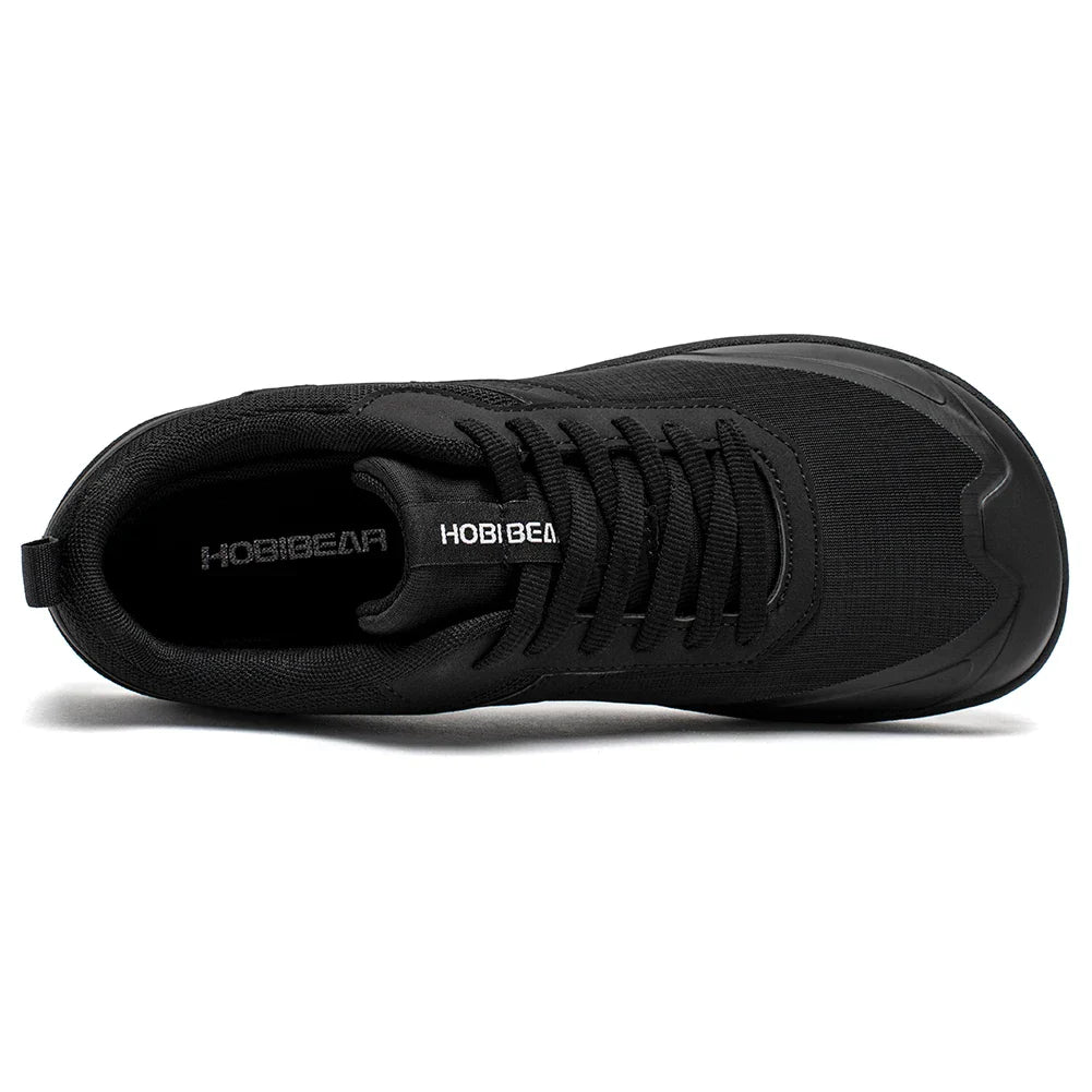 Wide Toe Shoes Mens Womens Minimalist Mesh Artificial Leather Sneakers Lace Up Lightweight Breathable Walking Shoes
