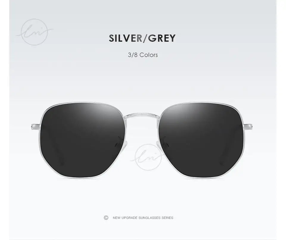 New Fashion Women Hexagon Sunglasses Men Retro Polarized Driving Coating Mirror Sun Glasses Goggle UV400 Eyewear gafas de sol