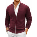 Men's Zipper SweaterCoats Slim Fit Sweaters Stand Cold Blouse Knitwear Fall Winter Cardigan Jumper Warm Streetwear