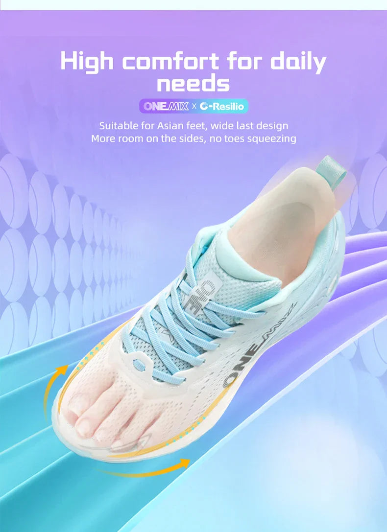 Running Shoes Men Cushion Stability Outdoor Sports Casual Mesh  Lace-up Lightweight Gym Jogging Sneakers