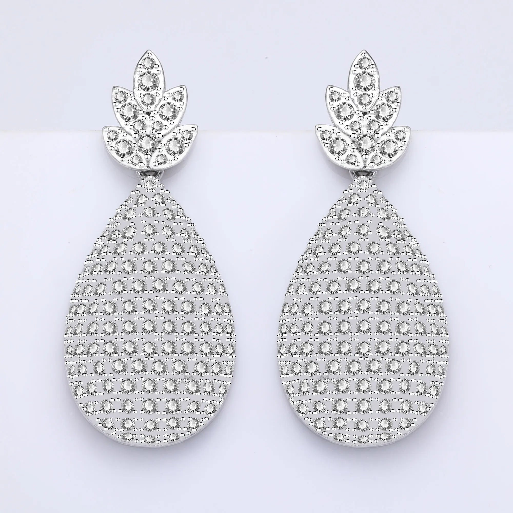 2024 New 4-piece Cubic Zirconia Women's Jewelry Necklace Earrings Bracelet Rings Bridal Wedding Jewelry Set