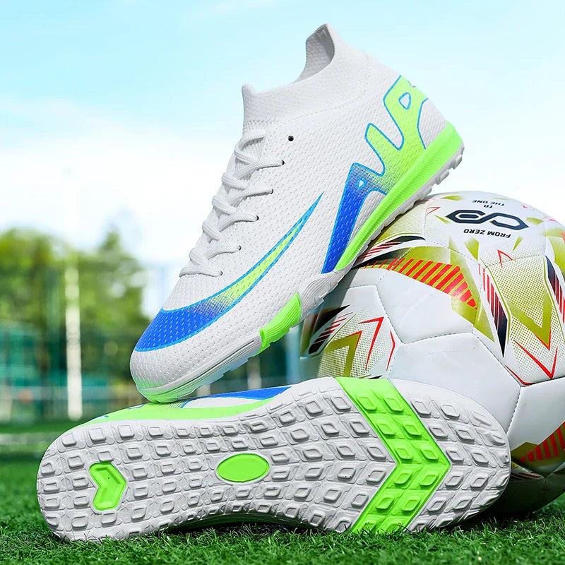 New Men Football Boots Grass Futsal Sneakers High-quality Match Cleats High-top Non-Slip Soccer Shoes Indoor Hot-selling Outdoor