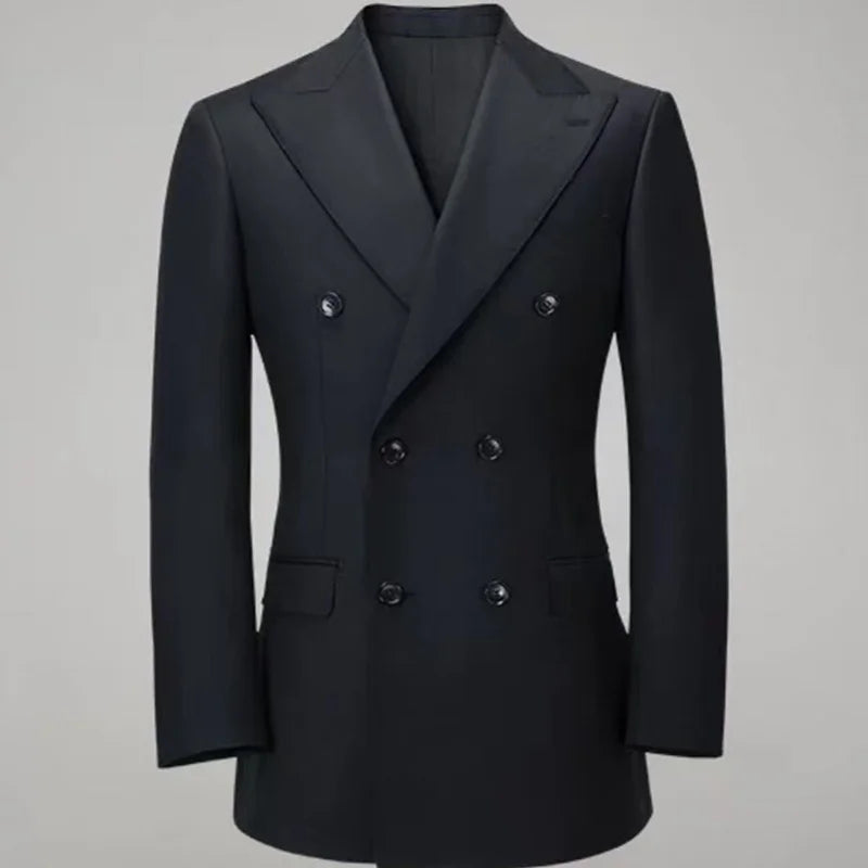 Elegant Double-breasted Men's Suit