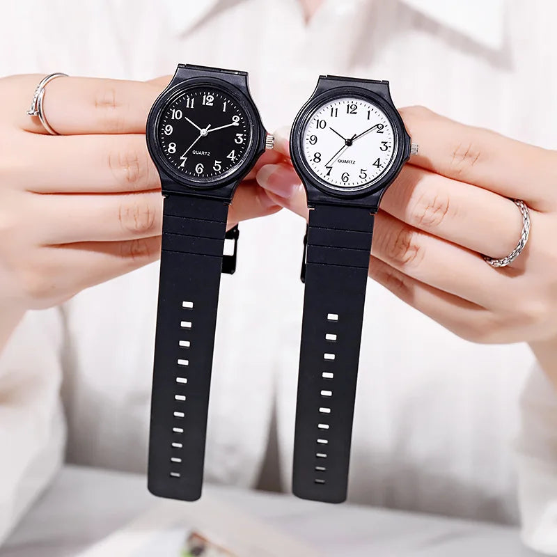 Simple Fashion Quartz Watch for Women Students Wrist Watches Silicone Strap Watch Wholesale Reloj Mujer Elegante Reloj De Mujer