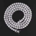 925 Sterling Silver Double Lock Moissanite Tennis Necklace D VVS1 Diamond with GRA Certificates Neck Chain Fine Jewelry
