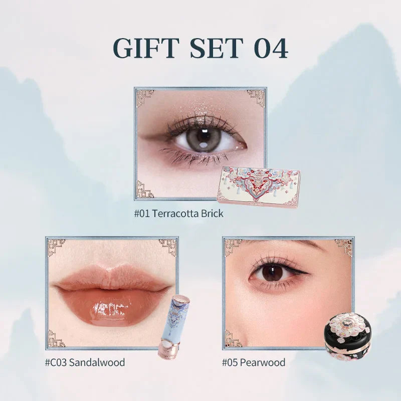 Makeup Set Flower Knows Butterfly Cloud Collar Collection Makeup Gift Set Includes Eyeshadow Blush Lipstick Vegan&Cruelty-Free