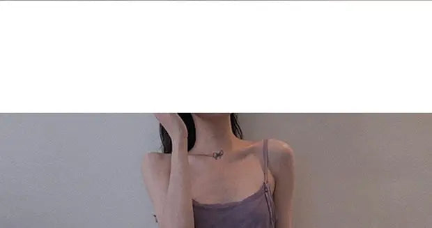 Slimming Effect Purple Mesh Ankle-Length Dress Women's plus Size Strapless Gown Korean Style High Waist A-Line Skirt