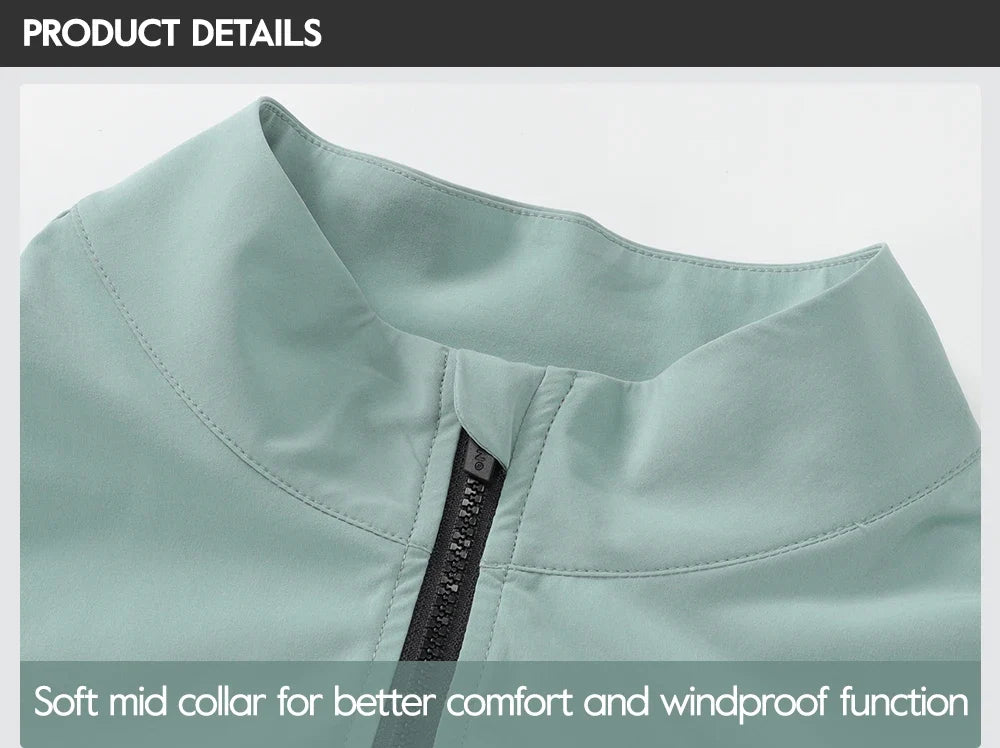 Men's Windbreaker Packable Cycling Jacket Windproof Bicycle Coat Bike Clothes MTB Jackets UPF50+ Sun Protection Lightweight