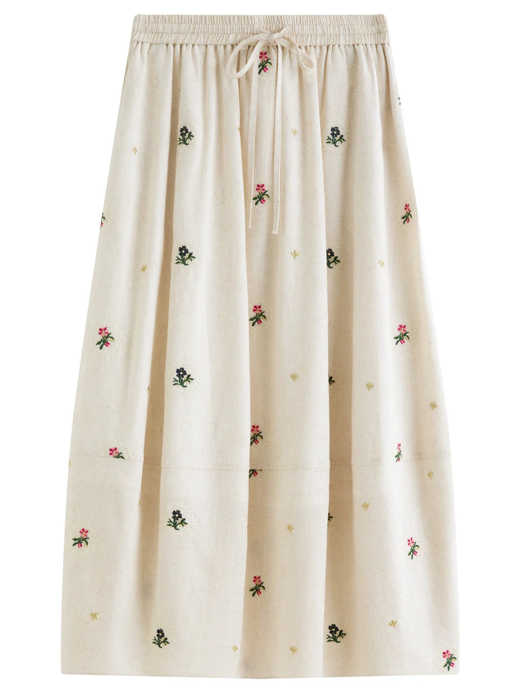 Fashionable Embroidered Sleeveless Top and Tulip Skirt Elastic Waist Retro Women 2026 Summer New Arrival Set