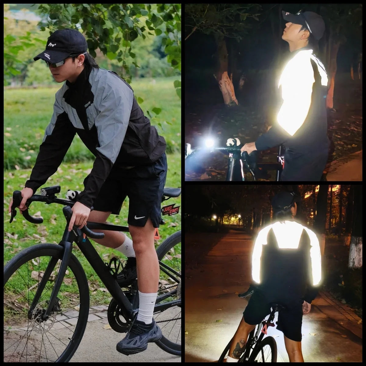 Reflective Cycling Jacket Winter Autumn Bicycle Windbreaker Bike Soft Windproof Waterproof Motorbike Jacket Men Coat