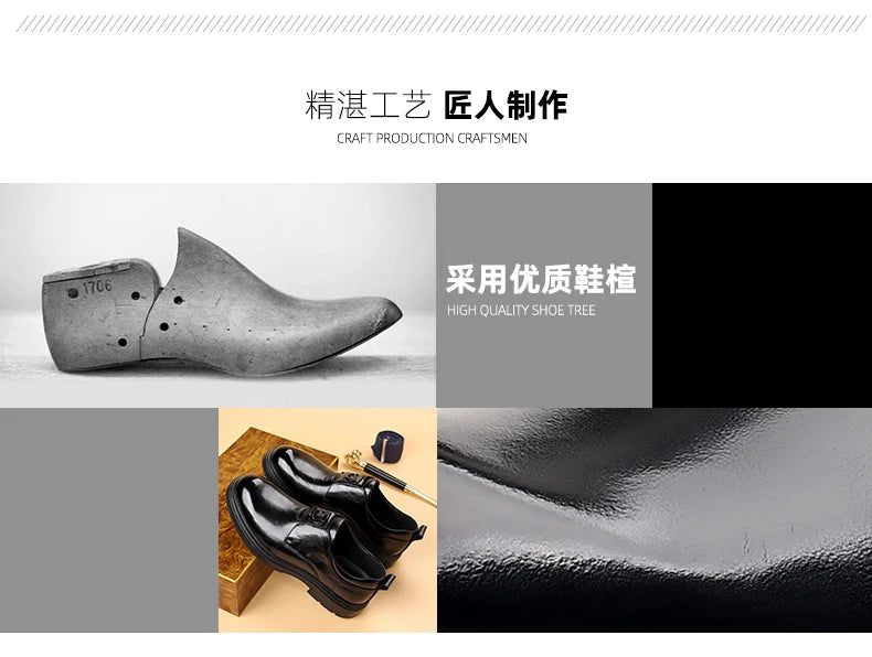 Business Men Shoes Patent Leather Man Brogues Shoes Fo Man Dress Shoe Loafers Pointed Toe Male Moccasins Plus Size Shoes for Men