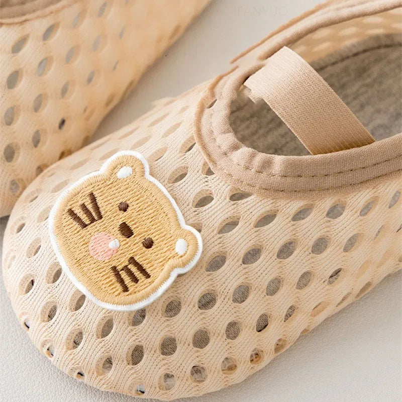 Spring Summer Newborn Baby Socks Shoes Cartoon Children Anti Drop Toddler Shoe Soft Sole Anti Slip Boys Girls Kids First Walkers