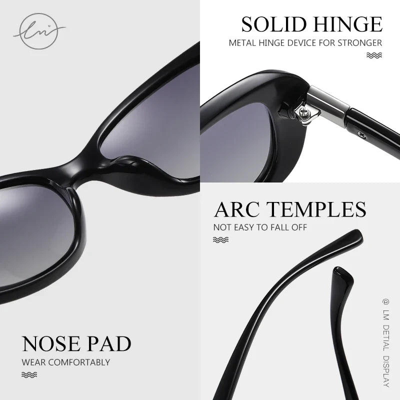 Young Style Women's Sunglasses Gradient Polarized Driving Glasses Luxury Design Ladies Elegant Lunette De Soleil Femme