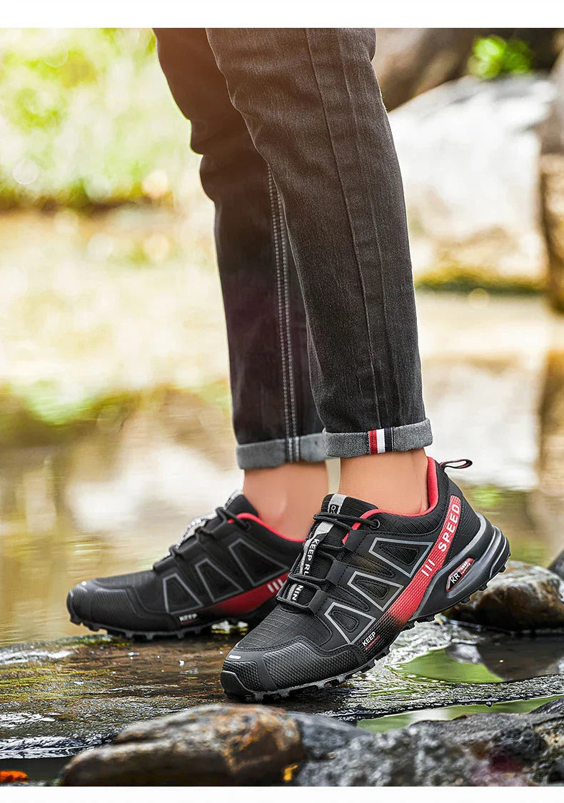 Men's Waterproof Hiking Shoes, Outdoor Sports Shoes,Lace-up Hiking Shoes, Women's Hiking Shoes, Non-slip Tactical Hunting Shoes