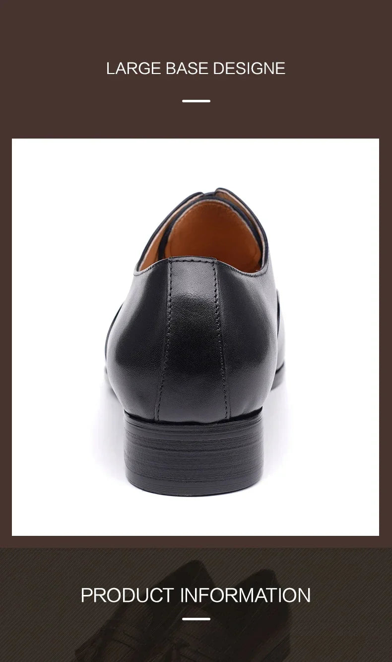 High Quality Handmade Mens Oxford Leather Shoes Inner Suture Genuine Leather Men Dress Shoes Business Formal Leather Shoes