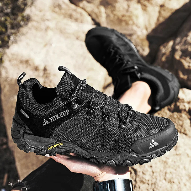 Non-slip Men Hiking Shoes Breathable Outdoor Wear Resistant Splashproof Climbing Men Sneaker Tourism Mountain Shoes