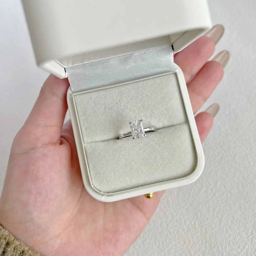 18K Gold Plated 925 Sterling Silver Crushed Ice Cut Lab Sapphire Gemstone Wedding Party Fine Jewelry Rings Wholesale