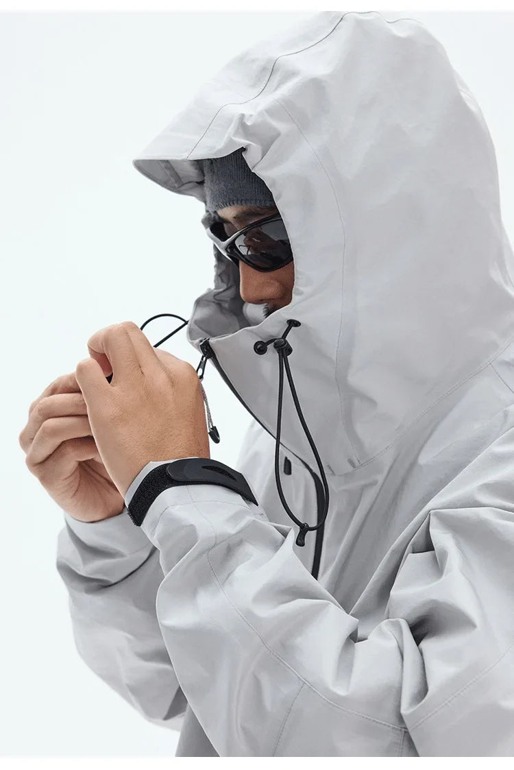 TripleGuard HardShell Sealed Outdoor Waterproof Jacket - Premium Multi-Pocket Heavy-Duty Mountain Utility Workwear Unisex