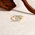 Cushion Cut 3.5ct Classical Moissanite Ring for Women DVVS1 Real 925 Sterling Silver For Engagement Wedding FineJewelry