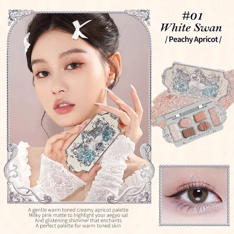 Makeup Kit Full Professional Makeup Gift Set Mermaid Angel Highlight Swan Lipstick 5 piece set