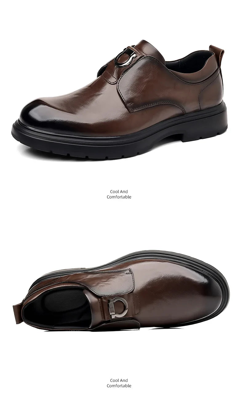 Business Men Shoes Patent Leather Man Brogues Shoes Fo Man Dress Shoe Loafers Pointed Toe Male Moccasins Plus Size Shoes for Men