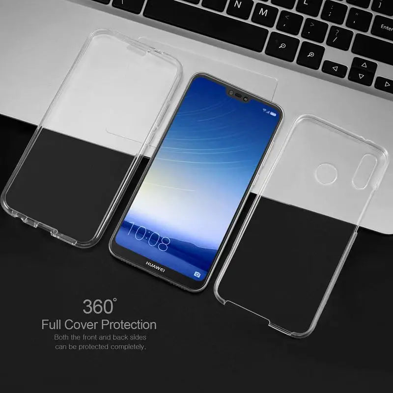 360 Full Body Silicone Plastic Case For Huawei P30 P40 P20 Lite Mate 10 Lite Mate 20 Pro P Smart 2019 2020 2021 Honor 8X Cover