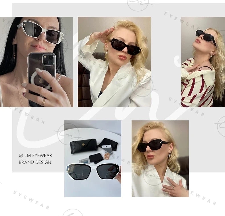 2024 Trending Cat Eye Polarized Sunglasses For Women Fashion TR90 Ladies Eyewear UV400 High Quality Gafas de sol