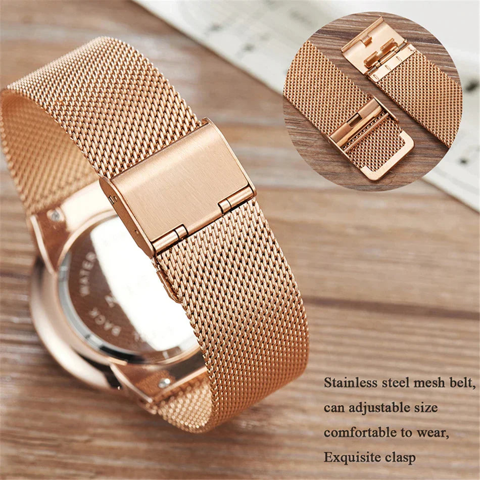 2024 New Watch Women Luxury Watches Ladies Creative Steel Women's Bracelet Watches Female Waterproof Clock Relogio Feminino