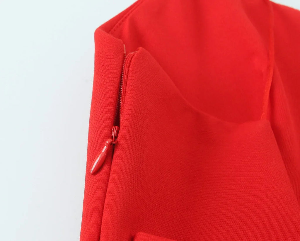 Women Summer Sleeveless Backless Solid Sexy Party Mini Dress Female Elegant Back Bow Decoration Zipper Slim Sling Dress