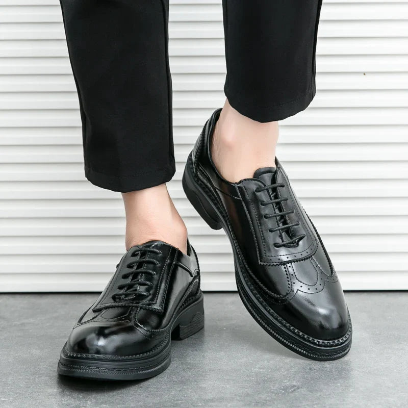 Men's Fashion Formal Leather Shoes – Classic Office & Event Dress Footwear