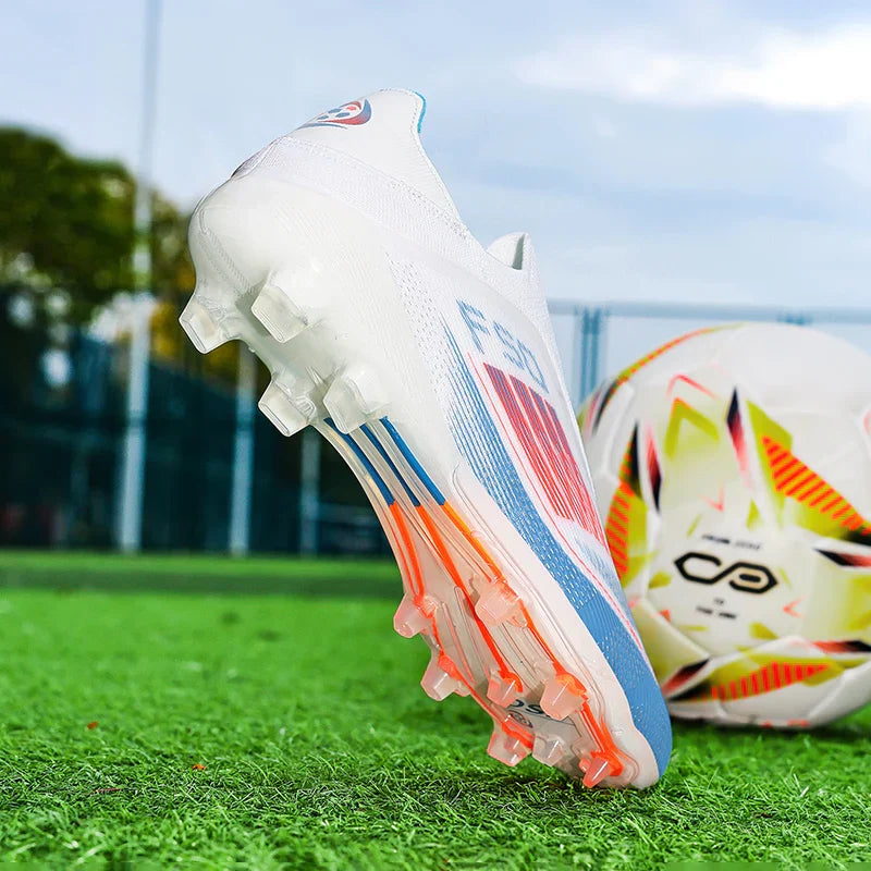 Men Football Boots Training Cleats Soccer Shoes FG Ultralight Breathable Drop Shipping Match Sport Long Spikes Indoor Sneakers