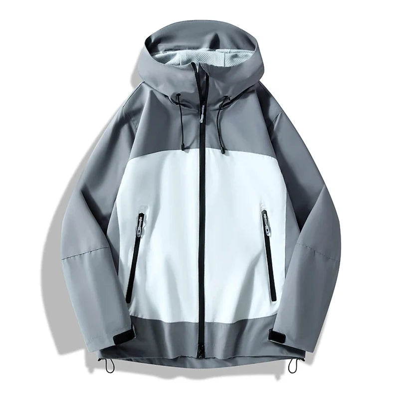 Unisex Waterproof Softshell Jacket Hiking Camping Climbing Trekking Hooded Windbreaker Casual Sporty Rain Coat Men Women