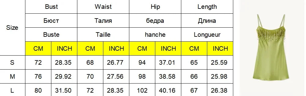 Trendy Sequin Fringe Mini Dress Sexy Spaghetti Strap Satin Slip Dresses Cocktail Party Club Vestidos 2026 New Y2k Women Clothing