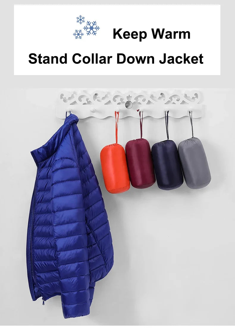 50% Down Jackets Men's Ultralight Hiking Camping Trekking Winter Coat Outdoor Windproof Warm Puffer Jacket Packable