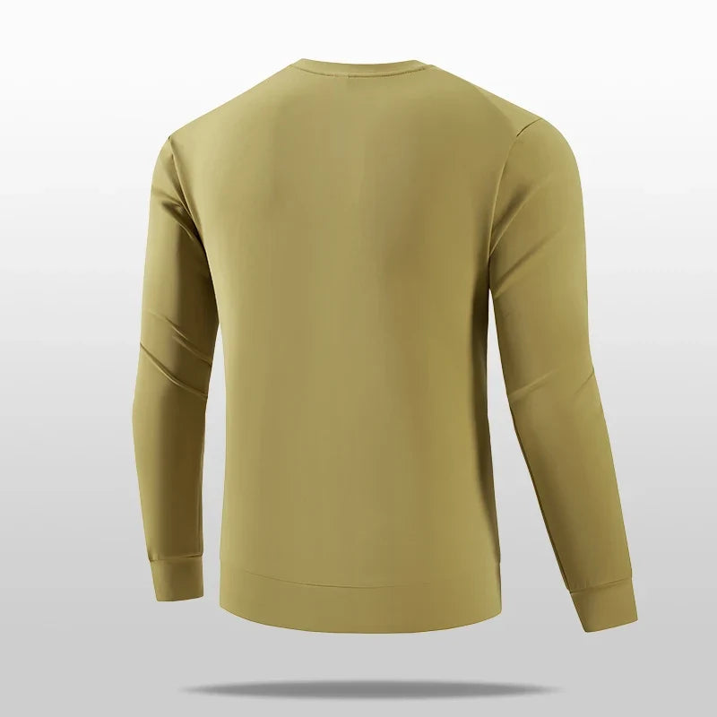 Men's High-Quality Outdoor Sports Long-Sleeved T-Shirt Autumn Winter Spring Leisure Running Leisure Tops