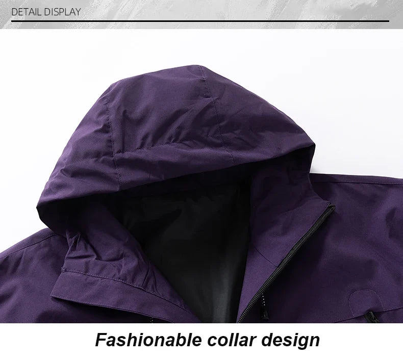 Men's Waterproof Running Jacket Caramel Women Windproof Windbreaker Hiking Camping Cycling Trekking Jogging Jackets
