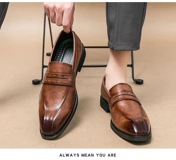 Mens Formal Business Oxford Shoes European Style Classic Comfortable Dress Shoes for Men