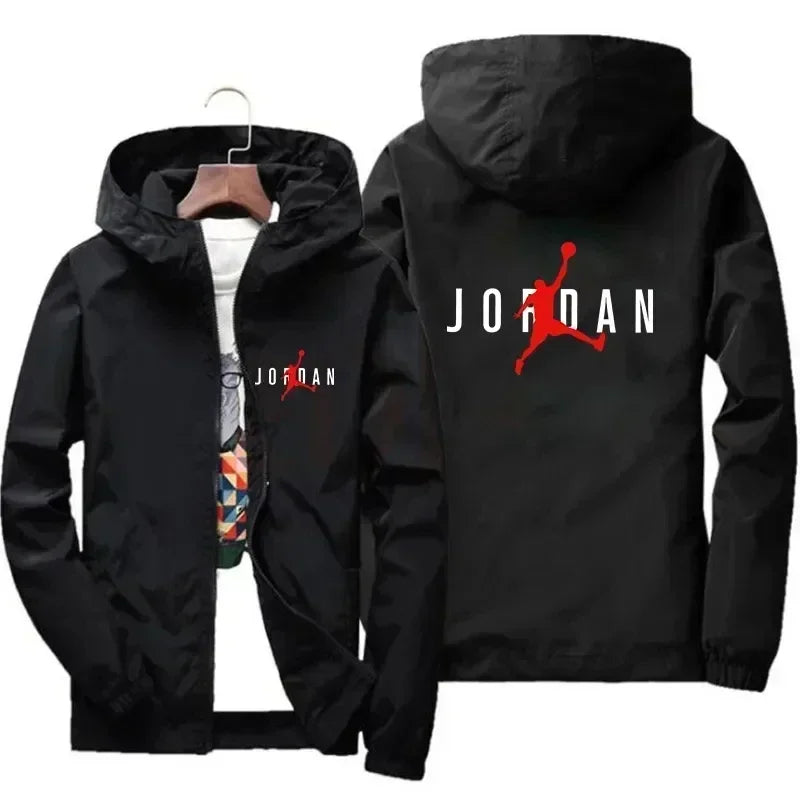 2025 Autumn New Men's Casual Hooded Coat, Outdoor Leisure Waterproof, Fashionable for Exercise